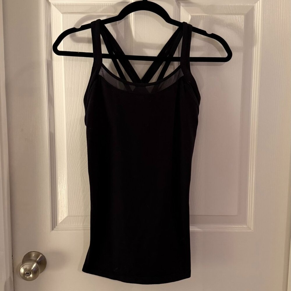 Lululemon Rally Your Heart Black Tank Top Size 8 - Picture 2 of 6